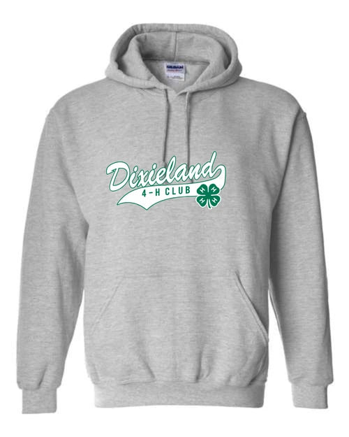 Dixieland 4-H Club Hooded Sweatshirt - Sport Grey (Youth & Adult)
