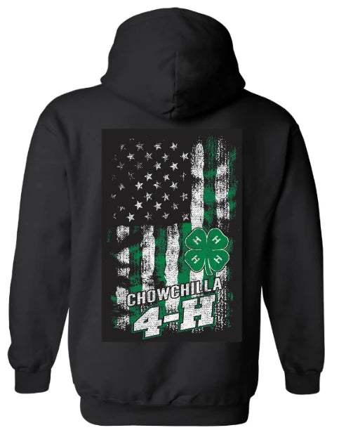 Chowchilla 4-H Black Hooded Sweatshirt