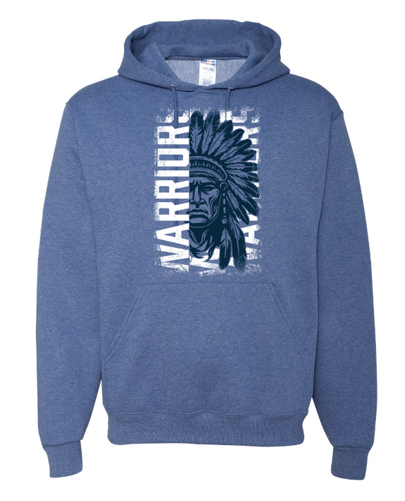 AD - Warrior Headdress design - Vintage Heather Blue 996