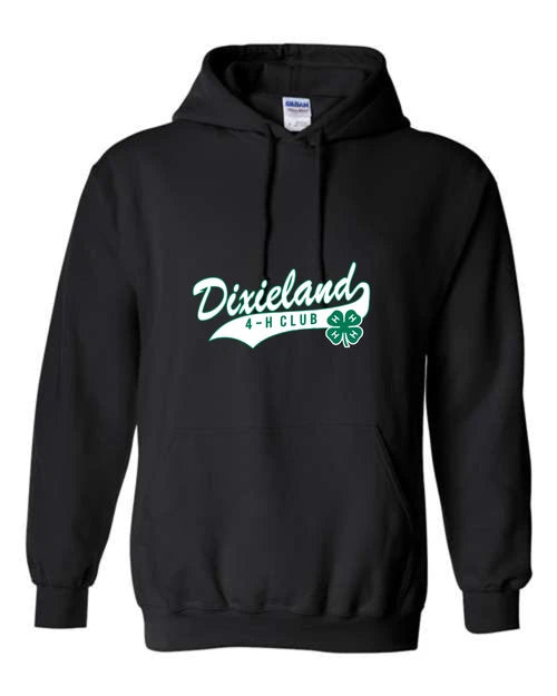 Dixieland 4-H Club Hooded Sweatshirt - Black  (Youth & Adult)