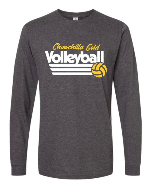 CGVB - Heather Charcoal Long Sleeve T-shirt *GLITTER*