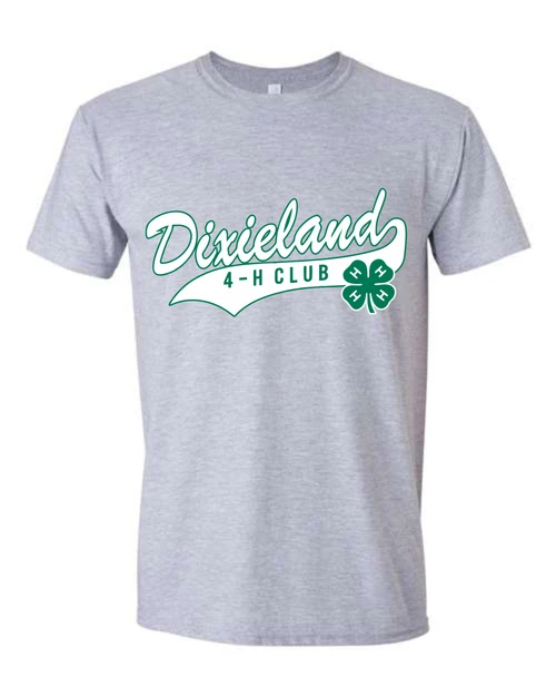 Dixieland 4-H Club Shirt - Sport Grey (Youth & Adult)