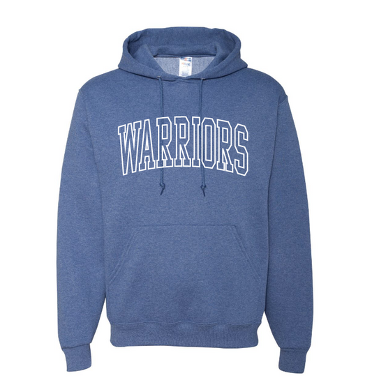 AD - Warriors Outline design - Vintage Heather Blue 996