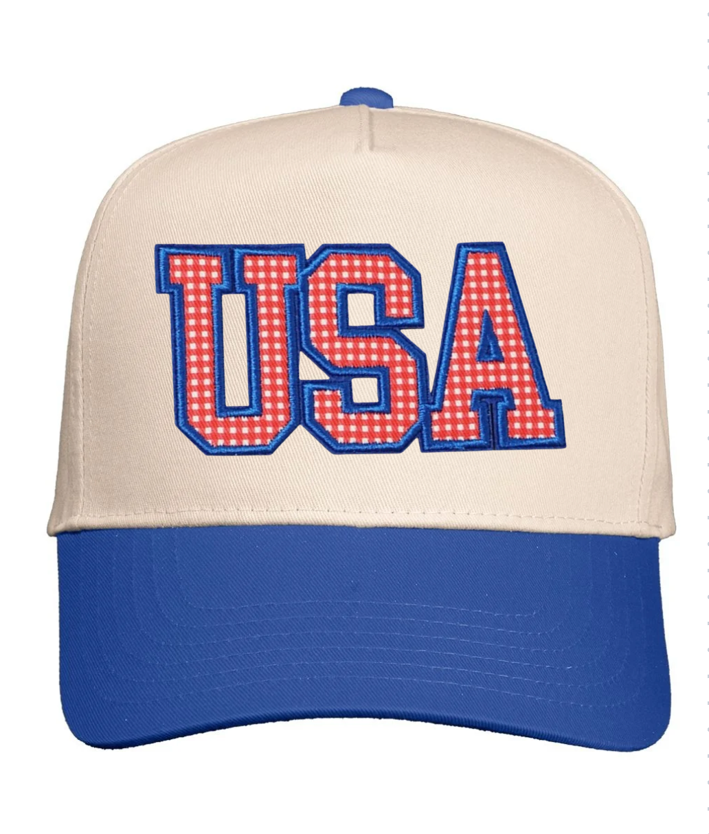 Gingham USA Hat