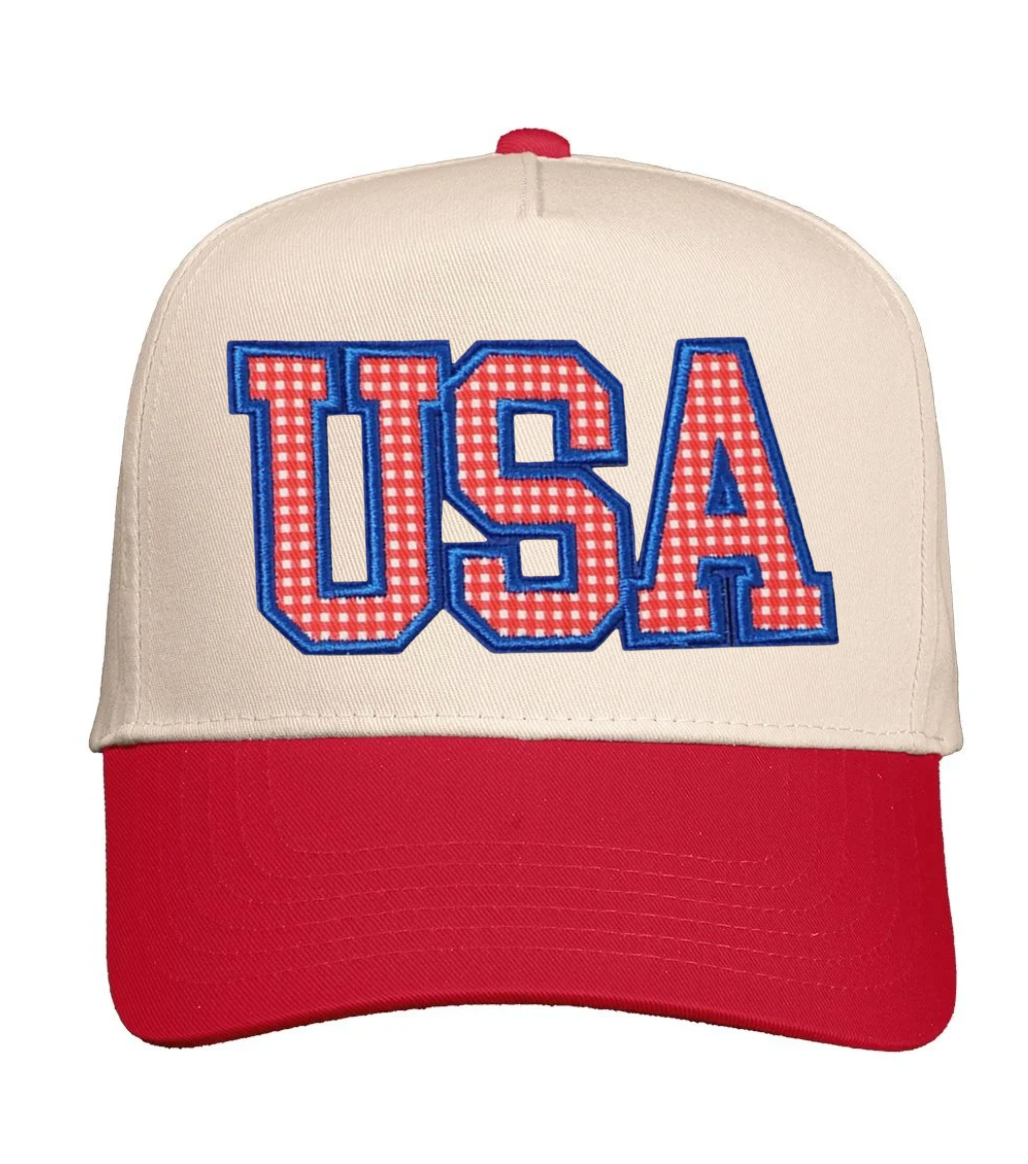 Gingham USA Hat