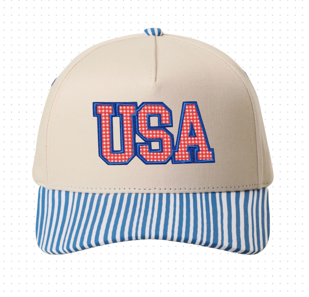 Gingham USA Hat