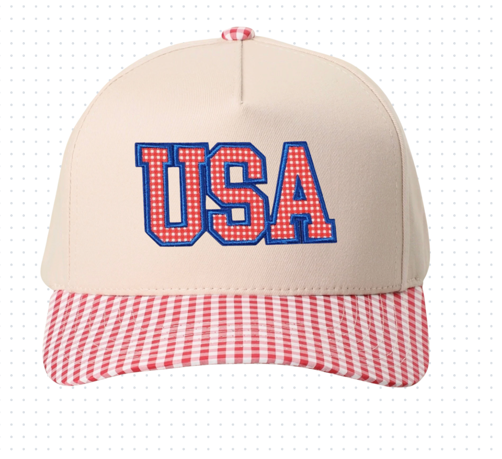 Gingham USA Hat