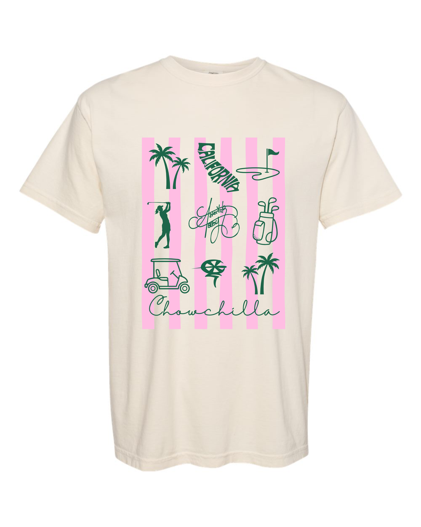 Asterisk Talley Screenprint Ivory Golf Tee